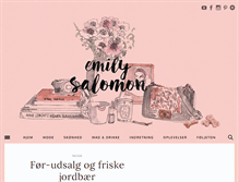 Tablet Screenshot of emilysalomon.dk